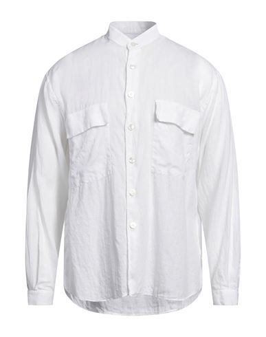 Lardini Man Shirt White Size M Linen