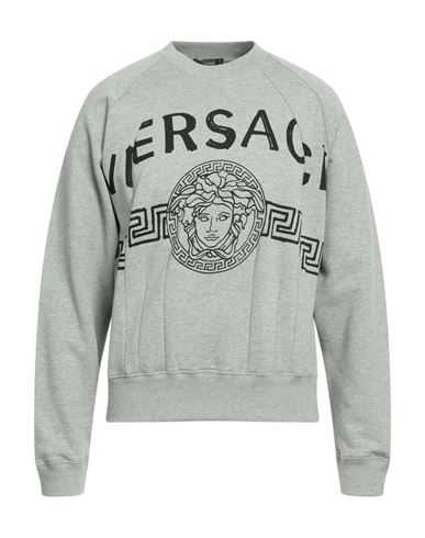 Versace Man Sweatshirt Grey Size M Cotton