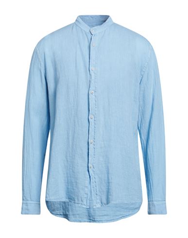 40weft Man Shirt Sky Blue Size Xl Linen