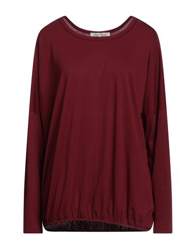 Shop Stefan Brandt Woman T-shirt Burgundy Size Xl Organic Cotton In Red