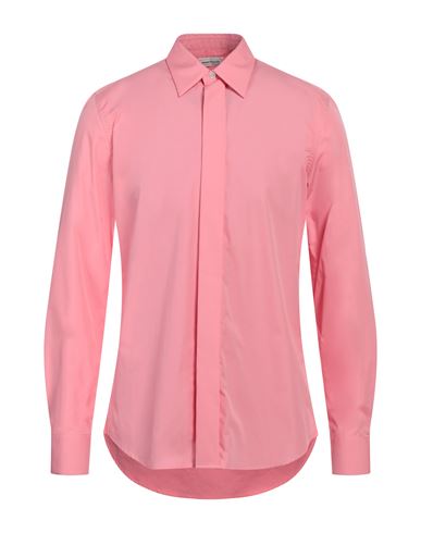 Alexander Mcqueen Man Shirt Pink Size 16 Cotton