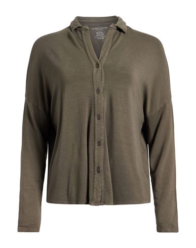 Majestic Filatures Woman Shirt Military Green Size 4 Viscose, Elastane In Green