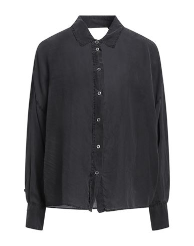 Tela Woman Shirt Lead Size 10 Silk In Grey