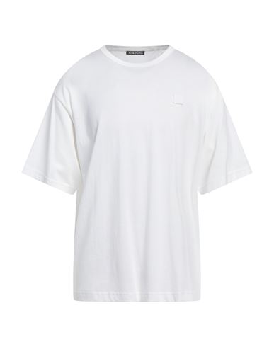 Acne Studios Man T-shirt White Size L Cotton In White