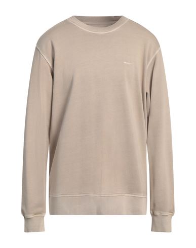 Gant Man Sweatshirt Beige Size Xl Cotton In Beige