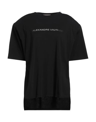 Alexandre Vauthier Woman T-shirt Black Size M Cotton