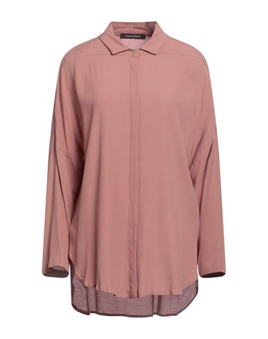 Sandro Ferrone Woman Shirt Pastel Pink Size M Rayon, Viscose