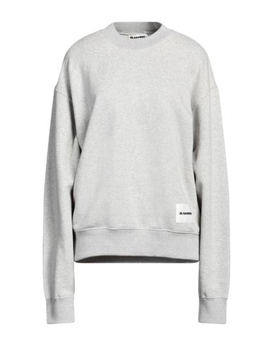 Shop Jil Sander + Woman Sweatshirt Light Grey Size M Cotton