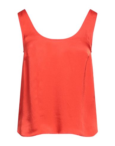 Twinset Woman Top Tomato Red Size 2 Viscose
