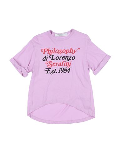 Shop Philosophy Di Lorenzo Serafini Toddler Girl T-shirt Lilac Size 4 Cotton In Purple