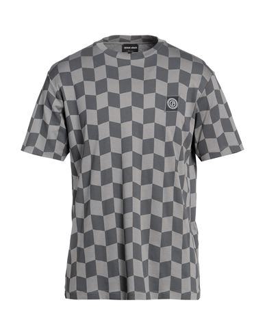 Giorgio Armani Man T-shirt Grey Size 46 Cotton