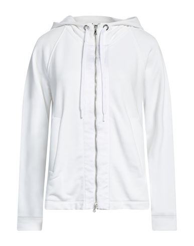 Emporio Armani Woman Sweatshirt White Size 8 Cotton, Polyester