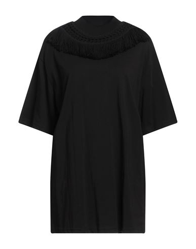Tela Woman T-shirt Black Size S Cotton