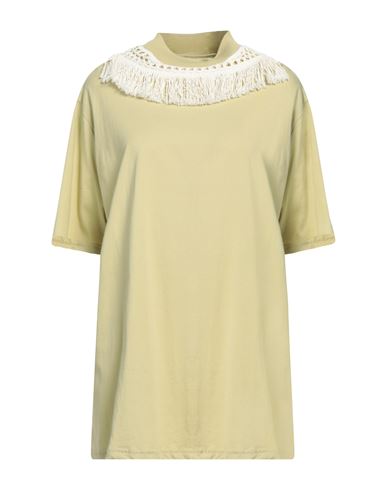 Tela Woman T-shirt Sage Green Size S Cotton