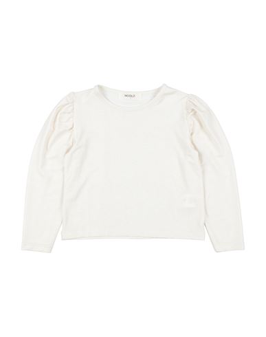 Vicolo Toddler Girl T-shirt Cream Size 4 Viscose, Polyester, Elastane In White