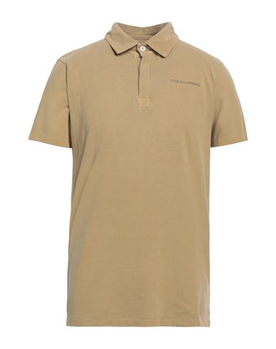 7 For All Mankind Man Polo Shirt Beige Size M Cotton