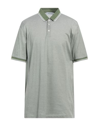 Gran Sasso Man Polo Shirt Military Green Size 50 Cotton