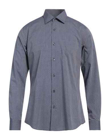 Shop Pal Zileri Man Shirt Navy Blue Size 17 ½ Cotton