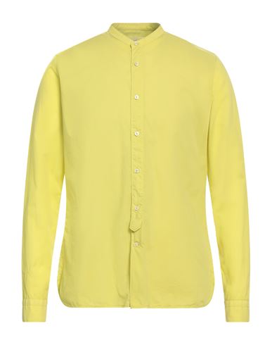 Tintoria Mattei 954 Man Shirt Yellow Size 17 Cotton