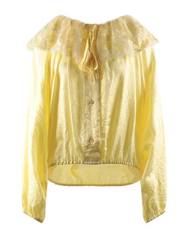 Patou Woman Shirt Yellow Size 6 Viscose, Polyester