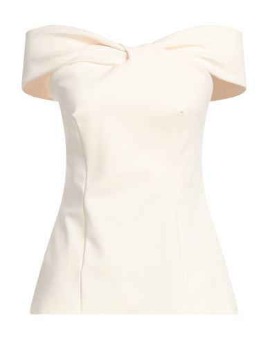 Shop Chiara Boni La Petite Robe Woman Top Cream Size 4 Polyamide, Elastane In White