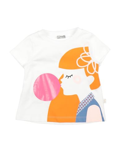 Shop Il Gufo Newborn Girl T-shirt White Size 3 Cotton