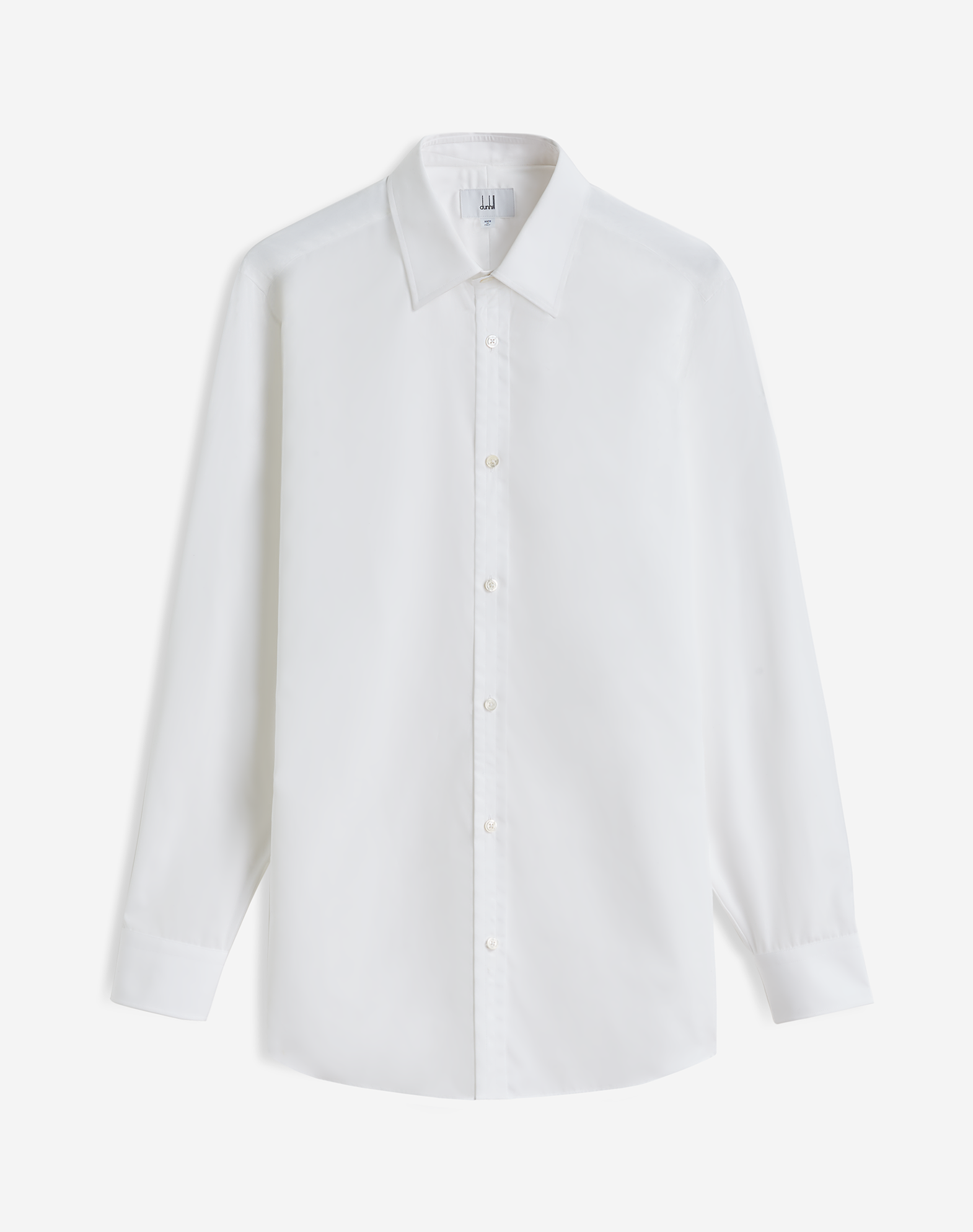Dunhill Cotton Point Collar Shirt In White