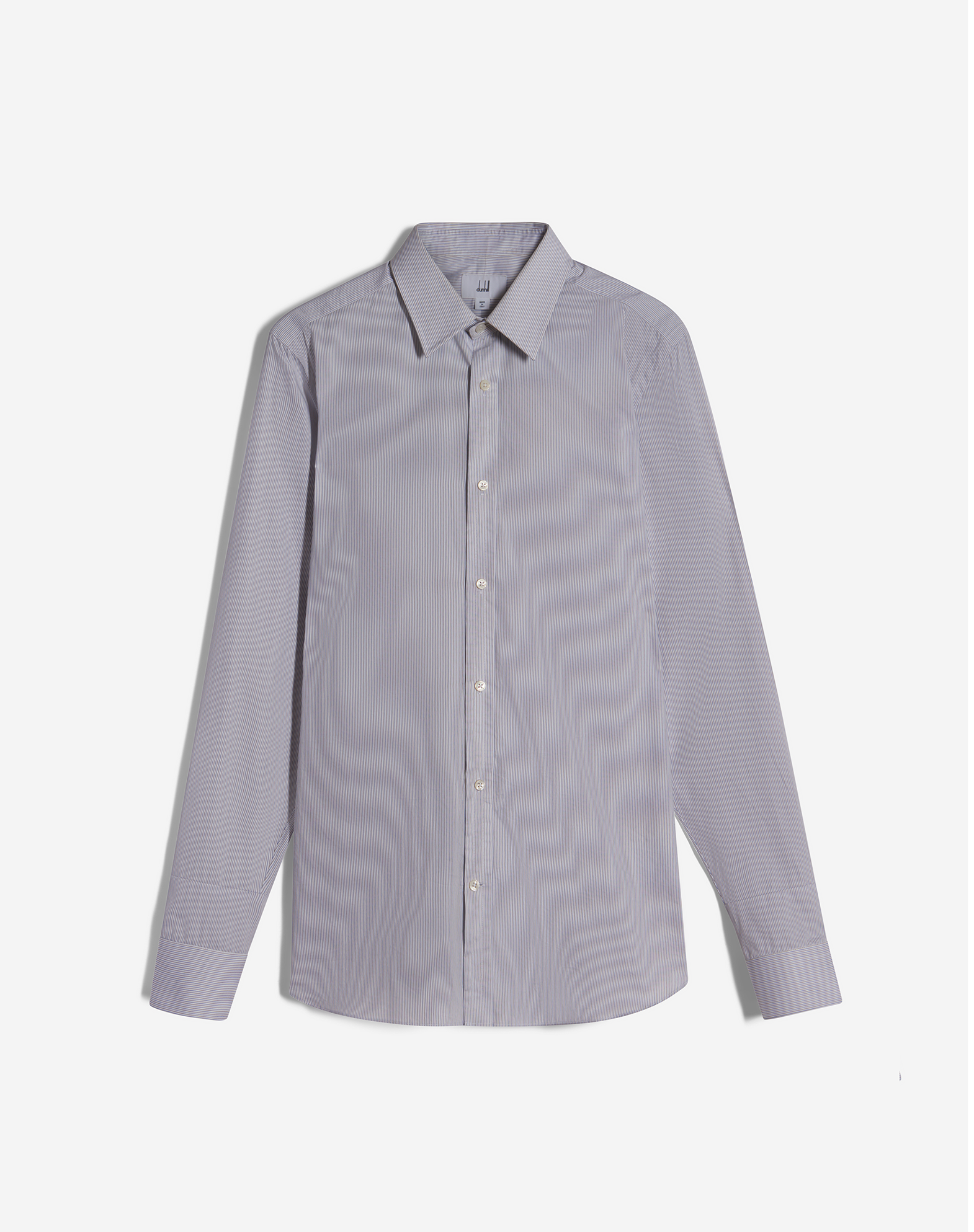Dunhill Stripe Point Collar Tailoring Shirt In Blue