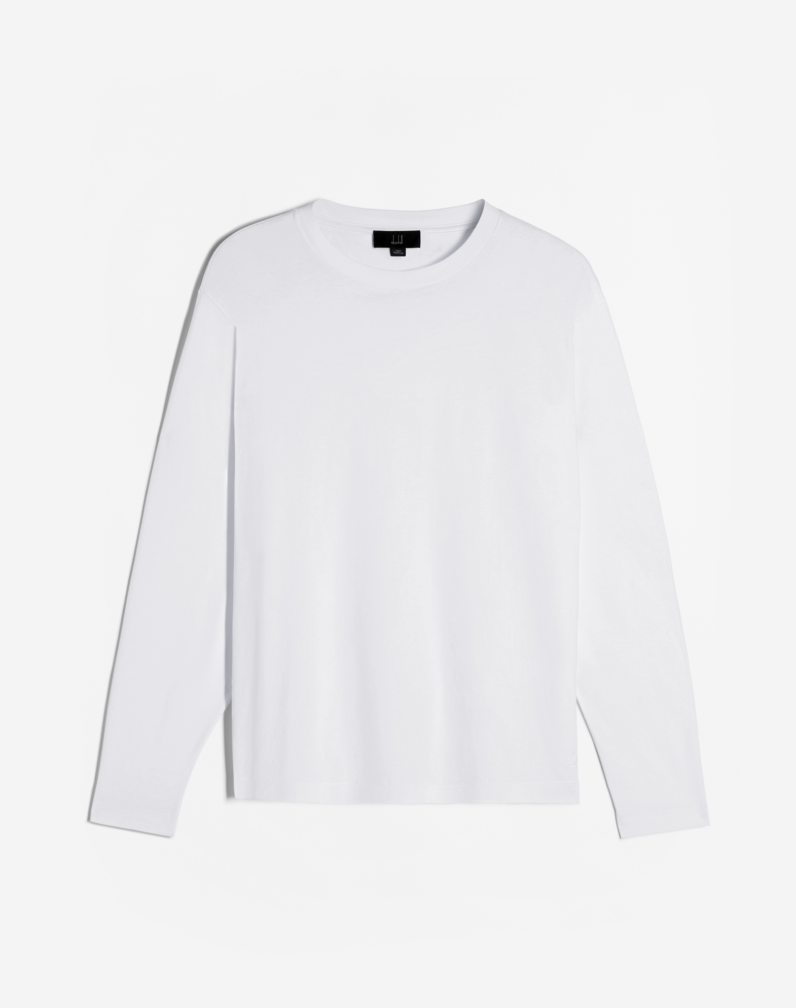 Dunhill Insignia Cotton Long Sleeve T-shirt In White