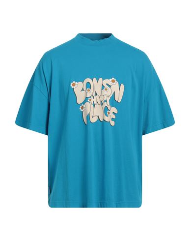 Bonsai Man T-shirt Azure Size M Cotton In Blue