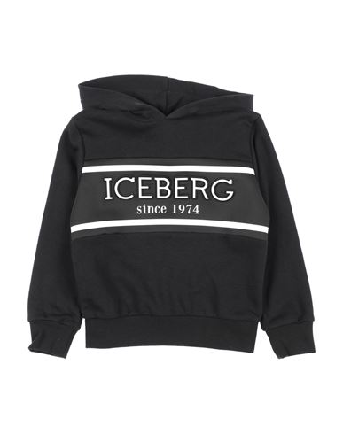 Shop Iceberg Toddler Boy Sweatshirt Black Size 6 Cotton, Elastane