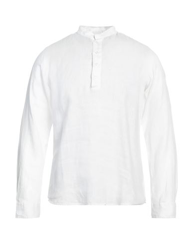 Rossopuro Man Shirt White Size L Linen