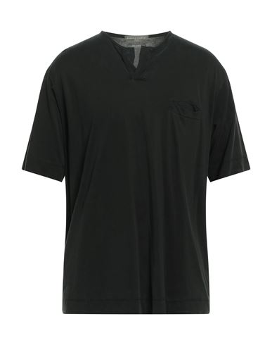 Daniele Fiesoli Man T-shirt Black Size M Cupro, Cotton