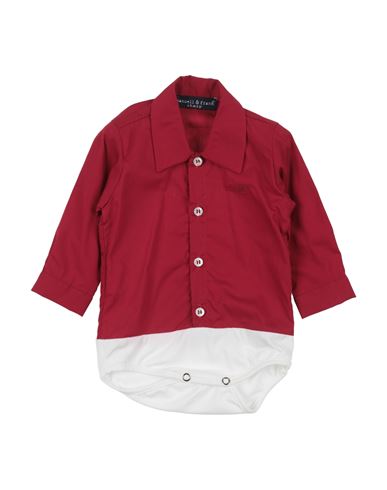 Shop Manuell & Frank Newborn Boy Shirt Red Size 3 Cotton, Elastane