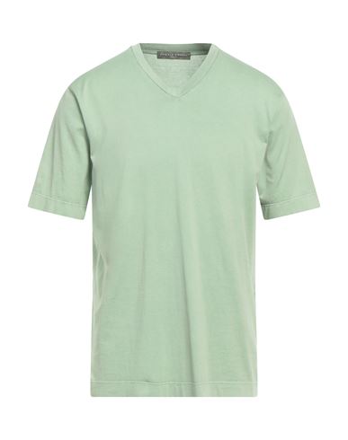 Daniele Fiesoli Man T-shirt Light Green Size L Cotton