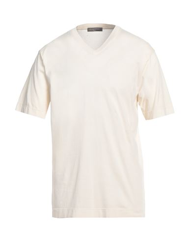 Daniele Fiesoli Man T-shirt Ivory Size L Cotton In White