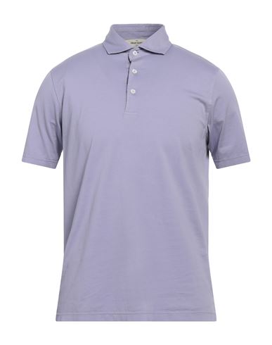 Gran Sasso Man Polo Shirt Light Purple Size 38 Cotton