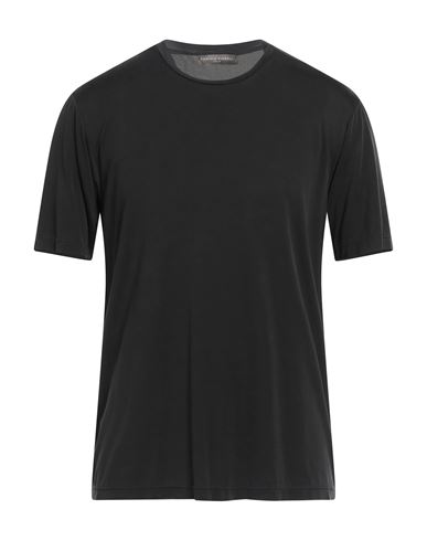 Daniele Fiesoli Man T-shirt Black Size L Cupro, Elastane