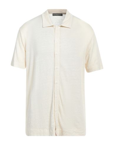 Shop Daniele Fiesoli Man Shirt Ivory Size S Linen, Elastane In White
