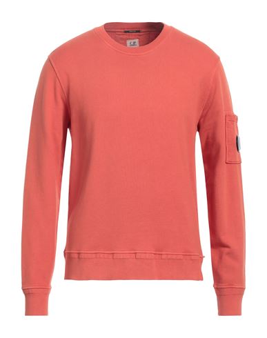 Shop C.p. Company C. P. Company Man Sweatshirt Rust Size Xxl Cotton In Red