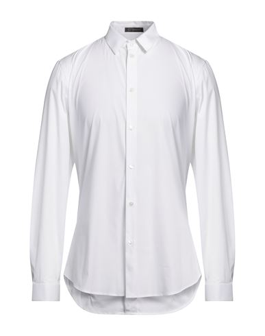 Versace Man Shirt White Size 15 ¾ Cotton, Polyamide, Elastane