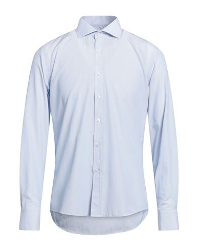 Egon Von Furstenberg Man Shirt Light Blue Size 16 Cotton