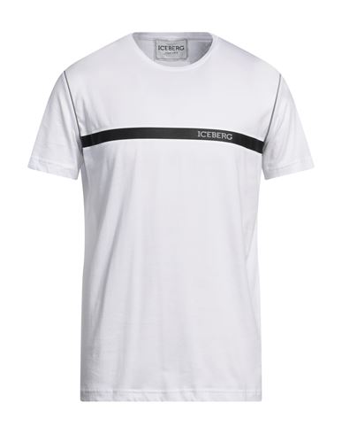 Shop Iceberg Man T-shirt White Size Xxl Cotton