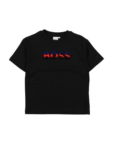 Hugo Boss Babies' Boss Toddler Boy T-shirt Black Size 6 Cotton, Elastane