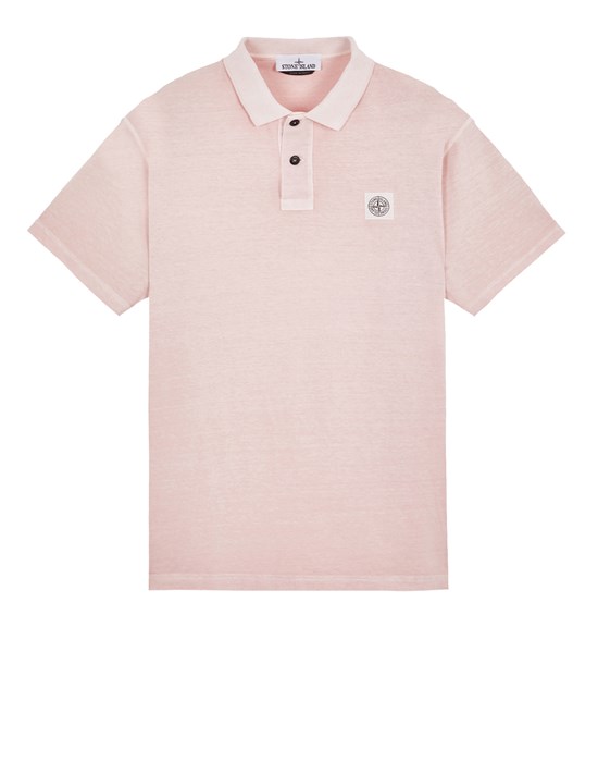 Stone Island Polo Shirt Pink Cotton