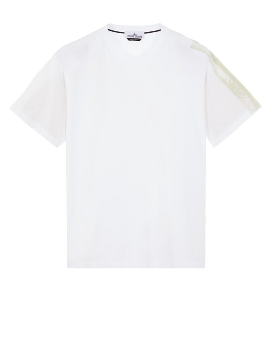 Stone Island Short Sleeve T-shirt White Cotton In Blanc