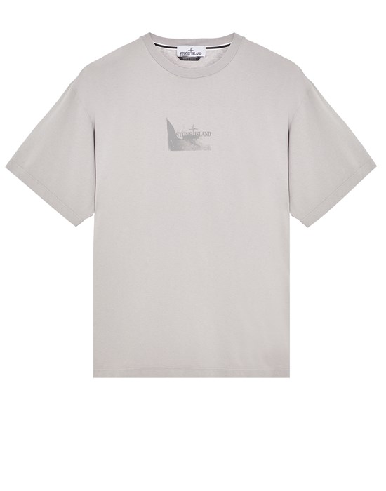 Stone Island Short Sleeve T-shirt Grey Cotton In Grey
