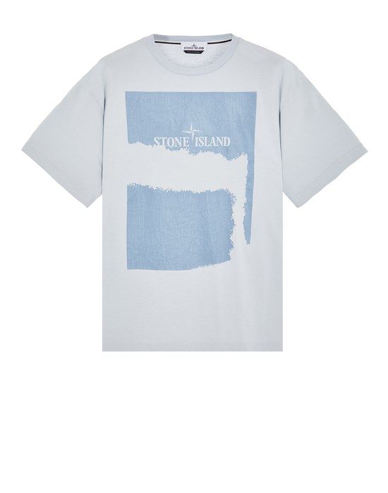 Stone Island Short Sleeve T-shirt Blue Cotton