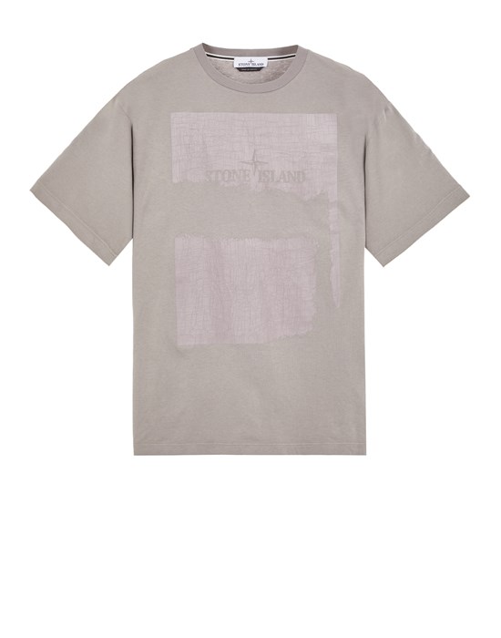 Stone Island Short Sleeve T-shirt Grey Cotton In Grey
