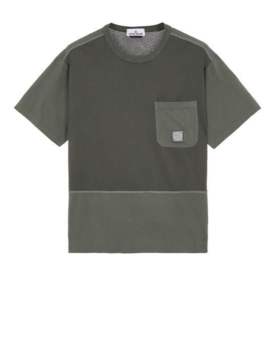  STONE ISLAND 22044 Short sleeve t-shirt Man Musk Green